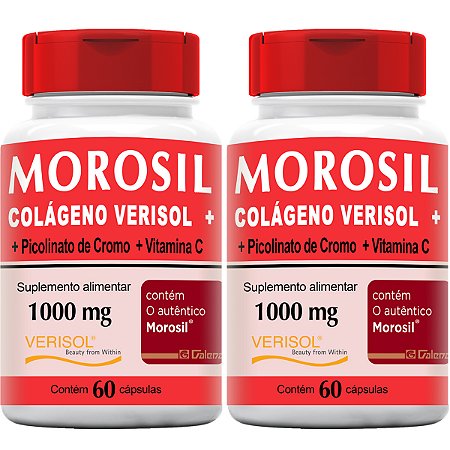 Kit 2x Morosil + Colágeno Verisol + Vitamina C 1000mg 120cps