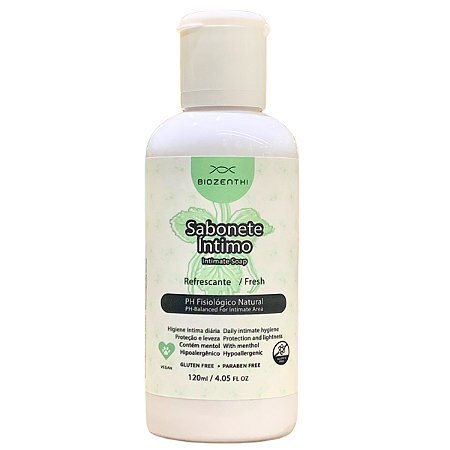 Sabonete Intimo Natural Vegano Refrescante 120 ml