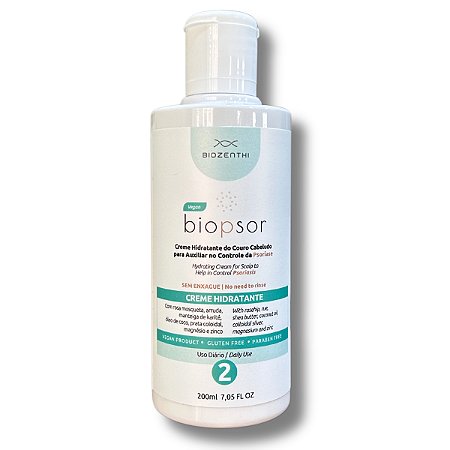 Biopsor Creme Hidratante Couro Cabeludo para Psoríase 200ml