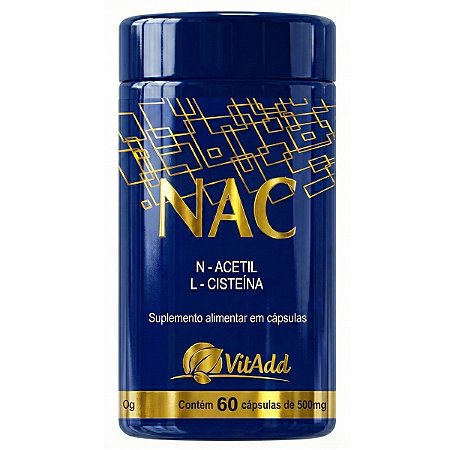 NAC N Acetil L Cisteína 60 Cáps - Antioxidante