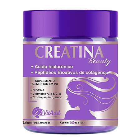 Creatina Beauty + Colágeno Verisol + Hialurônico + Biotina 140g