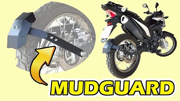 Mudguard Para-lama Traseiro XRE300 190 BROS 160 CROSSR 150 Anti Spray Roda Atras