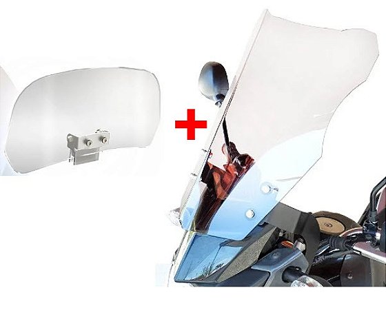 Bolha + Defletor Transparente Honda Cb Twister 250 2022 21 20 19 18 Parabrisa