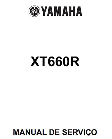 Manual de serviço manutenção (livro digital) Yamaha XT660R xt660