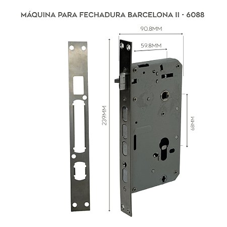 Máquina para Fechadura Digital Barcelona II