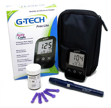 Medidor de Glicose Lite Completo G-Tech unid