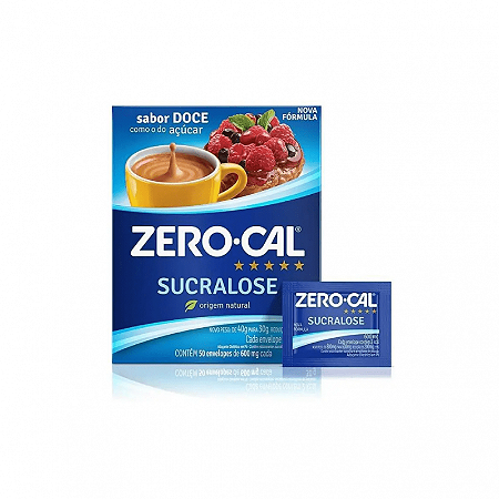 Adoçante Zero-Cal Caixa com 50 Saches