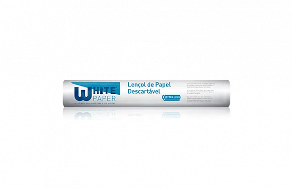 Lençol Hospitalar Luxo 70x50 White Paper Unid