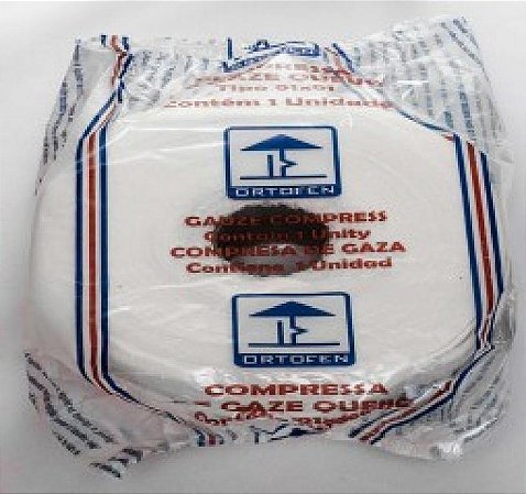 Compressa de Gaze Rolo Tipo Queijo 9 Fios 280grs Ortofen 91x91 Ortofen unid