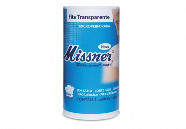 Fita Microperfurada Transparente 10 cm x 4,5 mts Missner unid