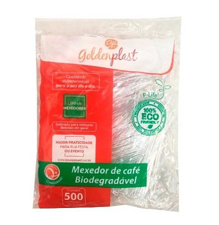 Mexedor para Café Palheta Cristal 9 cm pct 500