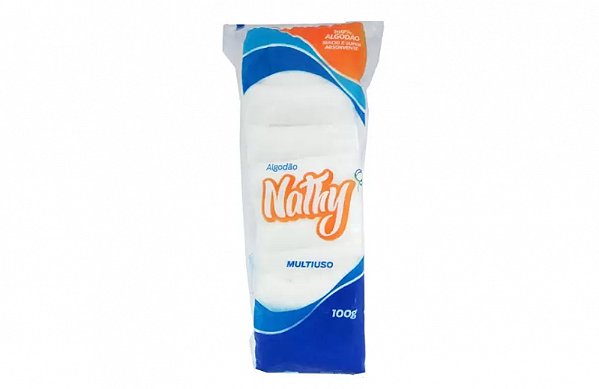Algodão Hidrófilo Multiuso Nathy pct com 100 gr