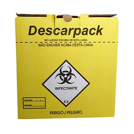 Caixa Coletora Perfurante / Cortante 13 L Descarpack unid