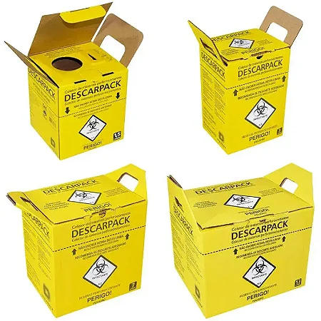 Caixa Coletora Perfurante / Cortante 3 L Descarpack unid