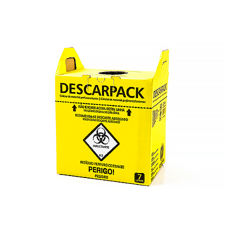 Caixa Coletora Perfurante / Cortante 7 L Descarpack unid