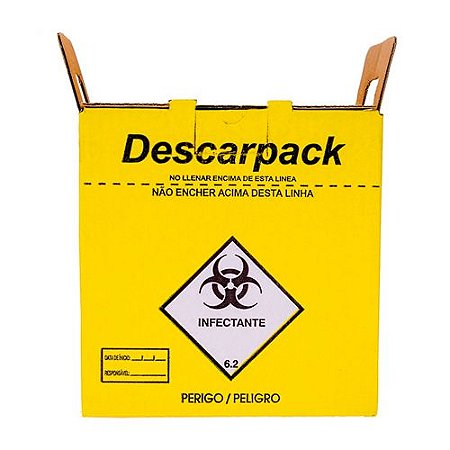 Caixa Coletora Perfurante / Cortante 20 L Descarpack unid