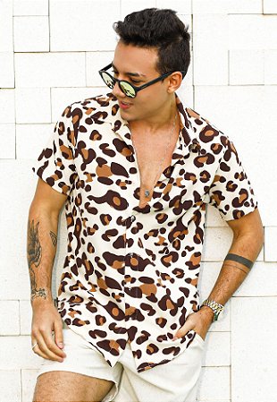 Camisa Crepe Light Animal Print