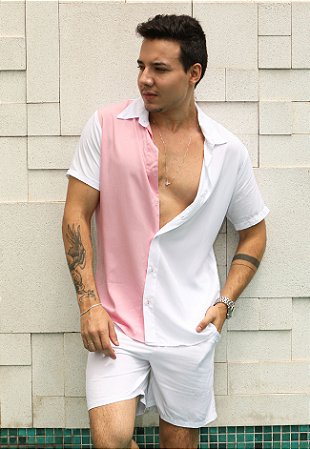 Conjunto Bicolor Rosa