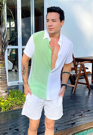 Conjunto Bicolor Verde Bebê