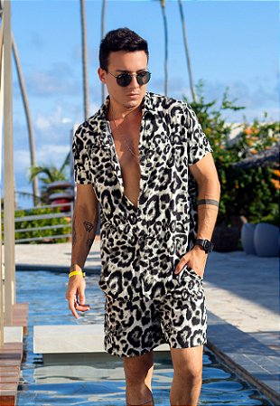 Conjunto Viscose Animal Print