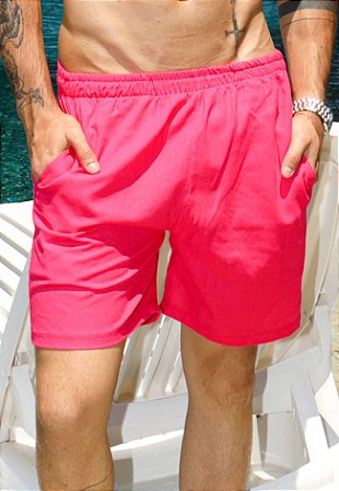 Shorts Linho Básico Pink