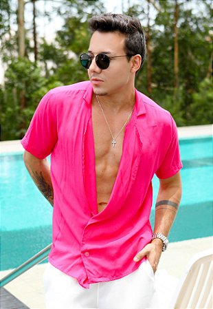 Camisa Max Gola Pink