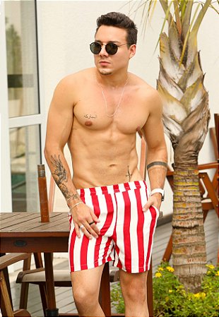 Shorts Viscolinho Listrado