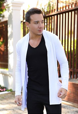 Cardigan Viscolycra Branco