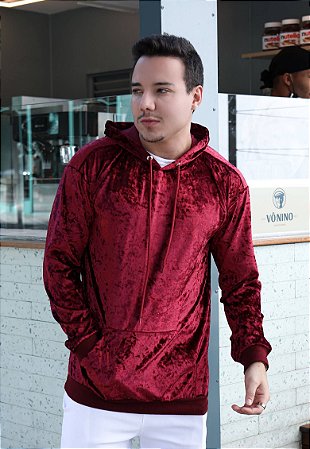 Blusa Veludo Marsala