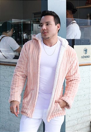 Casaco Pelinho Rosé