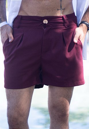 Shorts Linho Marsala