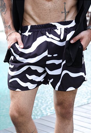 Shorts Estampado Zebra
