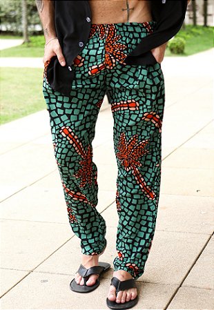Calça Viscolinho Estampada