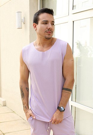 Regata Canelada Lilás