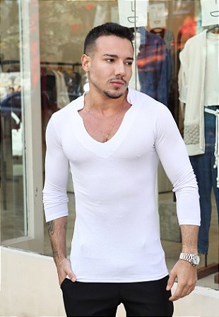 Blusa Manga Longa Branca