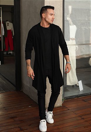 Cardigan Sobretudo Preto
