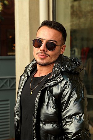 Óculos De Sol Unissex Caleb Caramelo