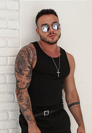 Regata Canelada Preta