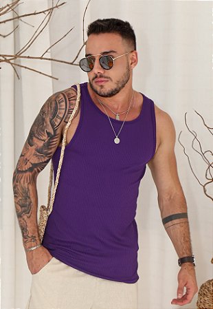 Regata Canelada Roxa