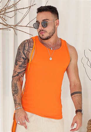 Regata Canelada Laranja