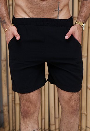 Shorts Viscolinho Preto