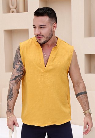 Regata Linho Mostarda