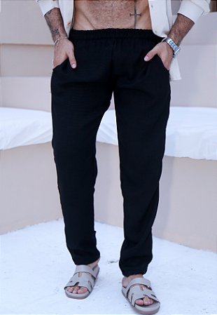 Calça Linho Preta