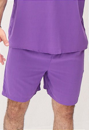 Shorts Viscolinho Roxo