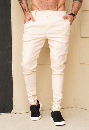 Calça Skinny Bege