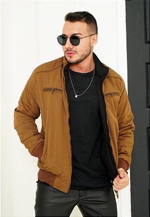 jaqueta Sarja Dupla Face