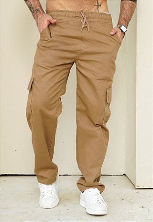 Calça Cargo Caramelo