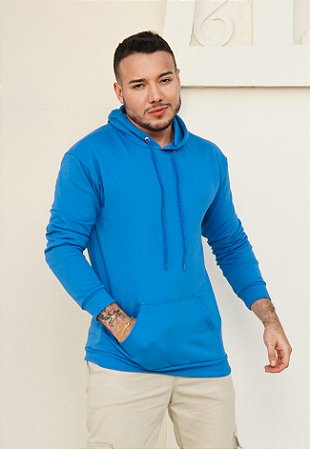 Blusa Moletom Azul Claro