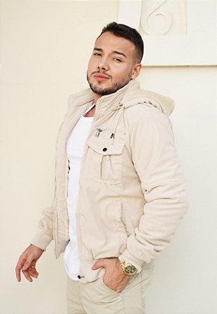 Jaqueta Veludo Creme