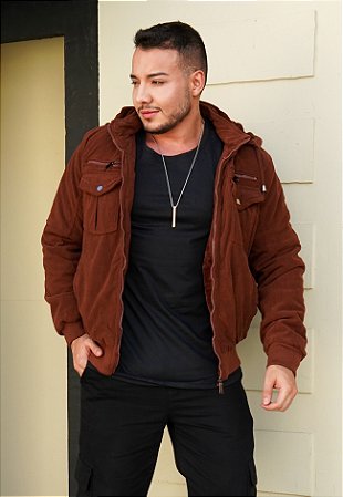 Jaqueta Veludo Marrom